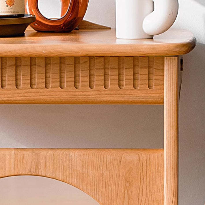 Nordic Movable Wood End Table
