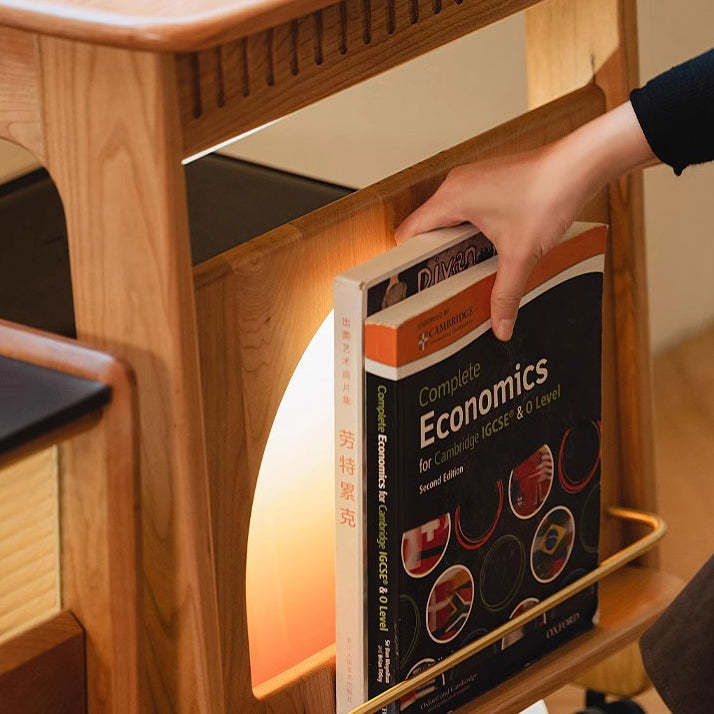Nordic Movable Wood End Table