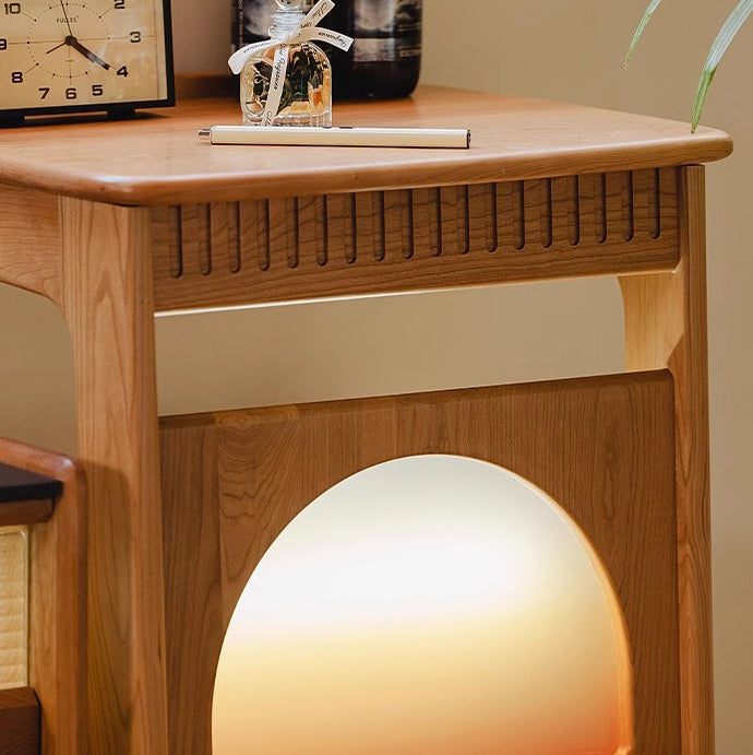 Nordic Movable Wood End Table