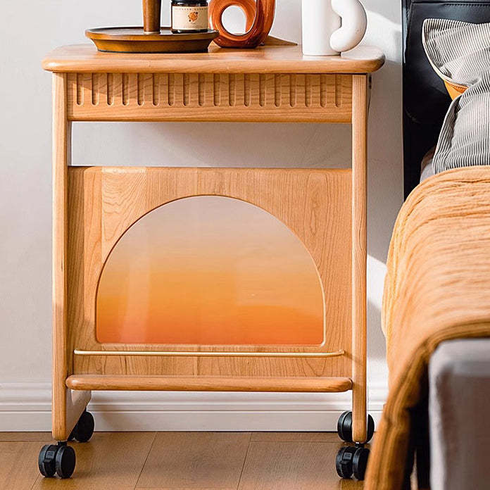 Nordic Movable Wood End Table