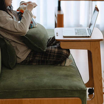 Nordic Movable Wood End Table