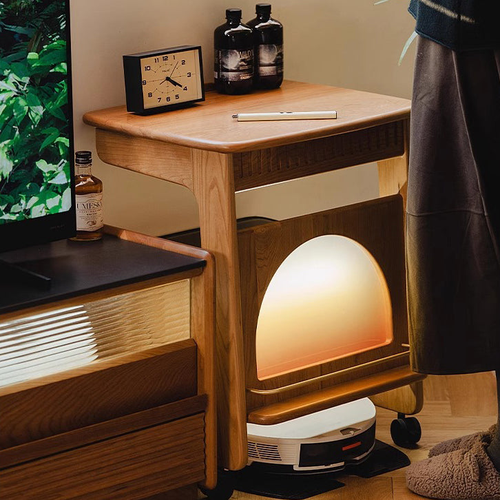 Nordic Movable Wood End Table