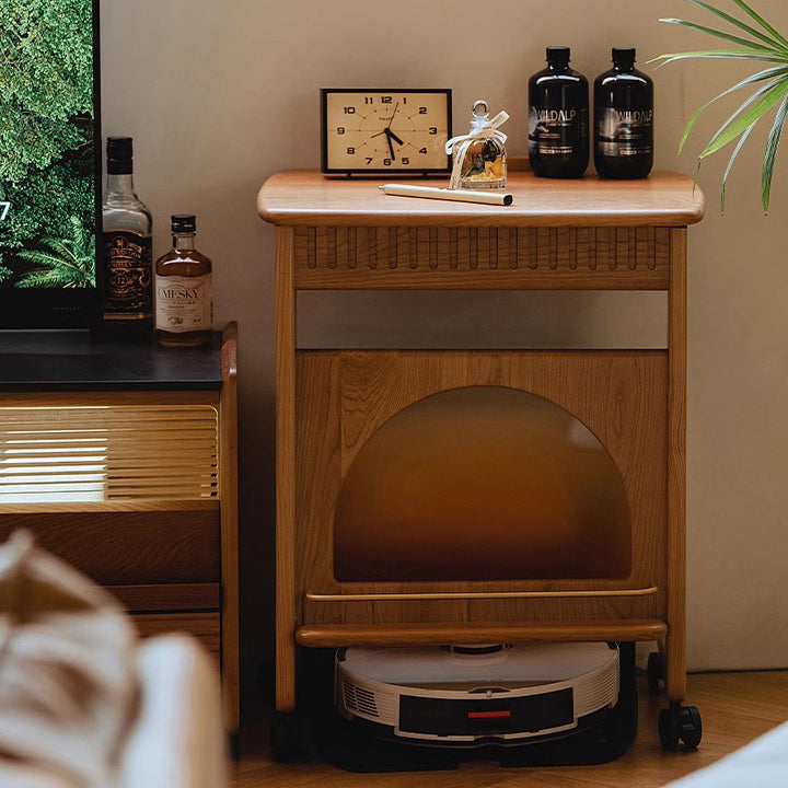Nordic Movable Wood End Table