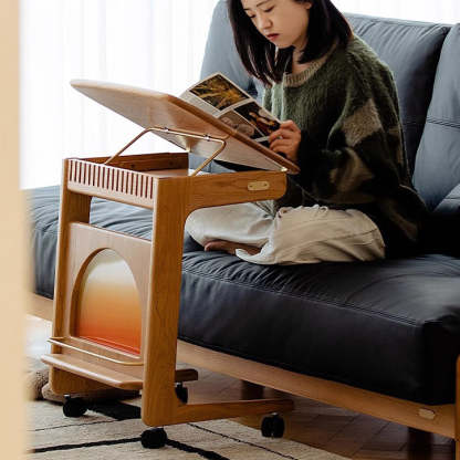Nordic Movable Wood End Table