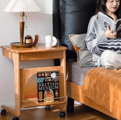 Nordic Movable Wood End Table