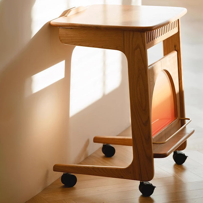 Nordic Movable Wood End Table