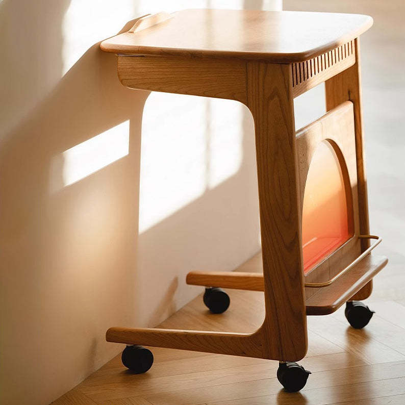 Nordic Movable Wood End Table