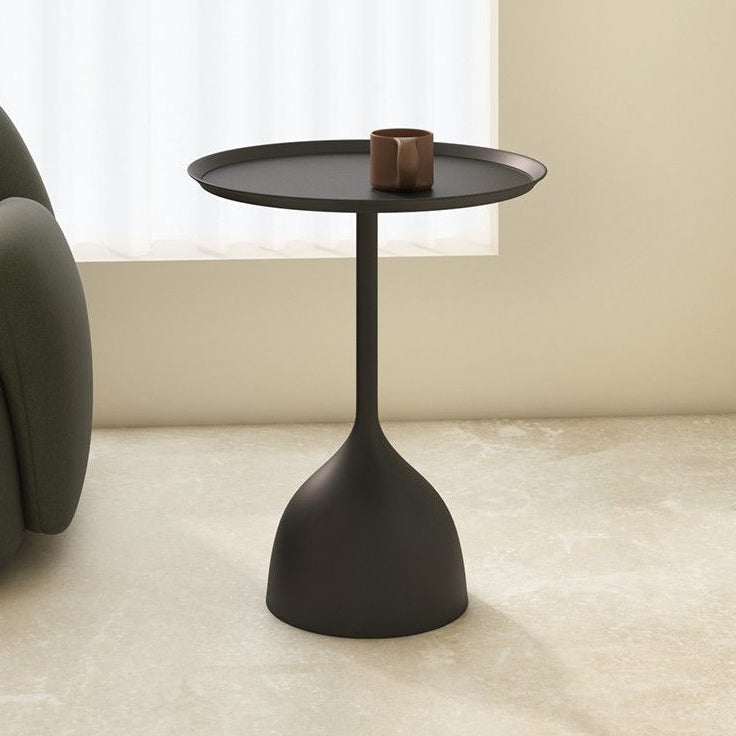 Minimalist Round Iron End Table