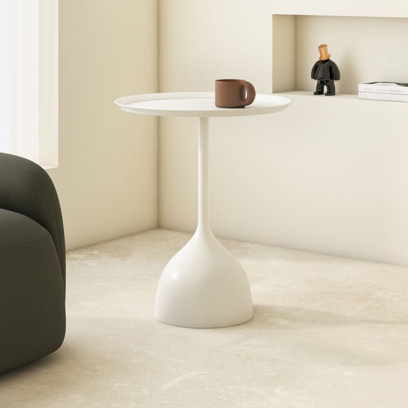 Minimalist Round Iron End Table