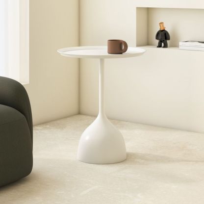 Minimalist Round Iron End Table