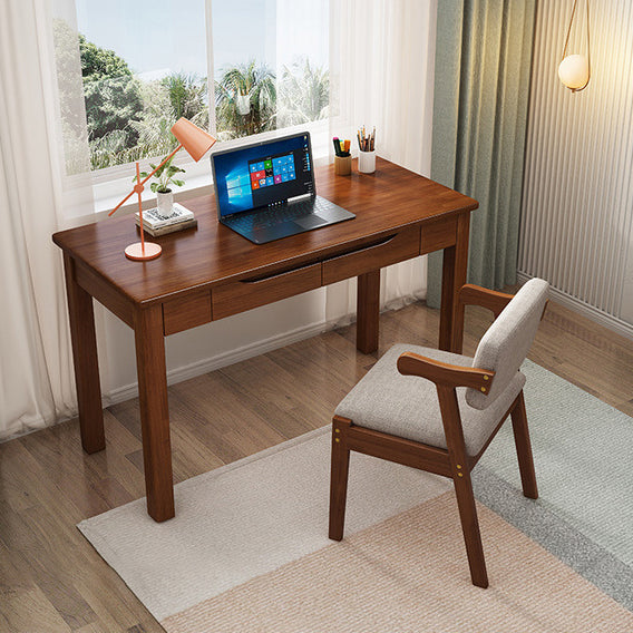 Minimalist Solid Wood 1/2-Drawer Desk
