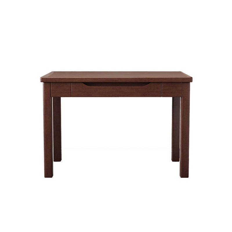 Minimalist solid 2-drawer wood desks — 31.5" L x 21.65" W x 29.53" H / Walnut