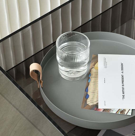 Minimalist Acrylic End Table 2-Tier