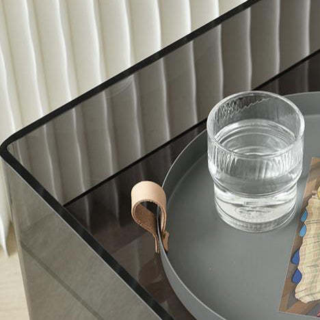 Minimalist Acrylic End Table 2-Tier