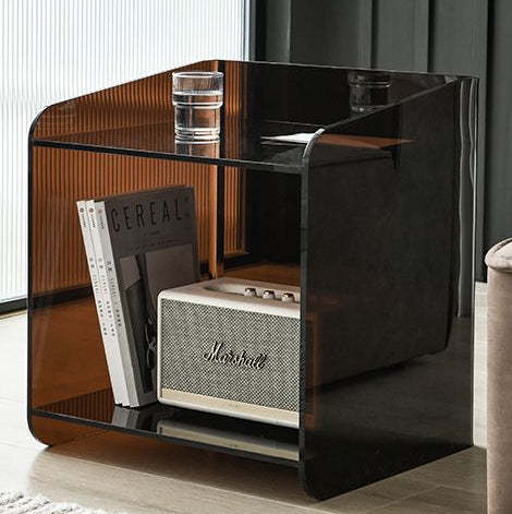 Minimalist Acrylic End Table 2-Tier