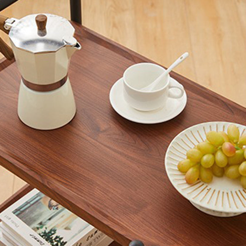 Minimalist Rectangular Iron 2-Tier End Table
