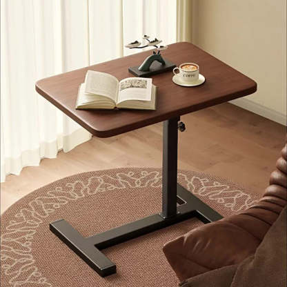Minimalist Foldable Rectangular End Table — Adjustable Height
