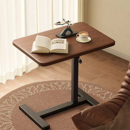 Minimalist Foldable Rectangular End Table — Adjustable Height + Foldable