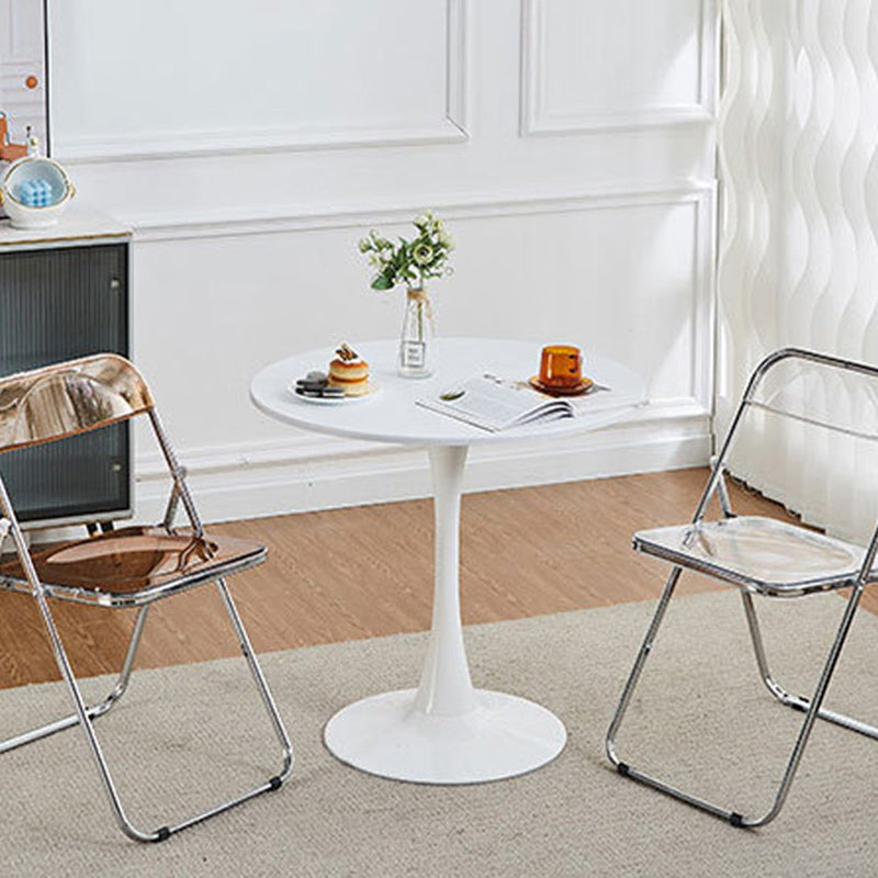 Minimalist Round Steel Base Coffee Table