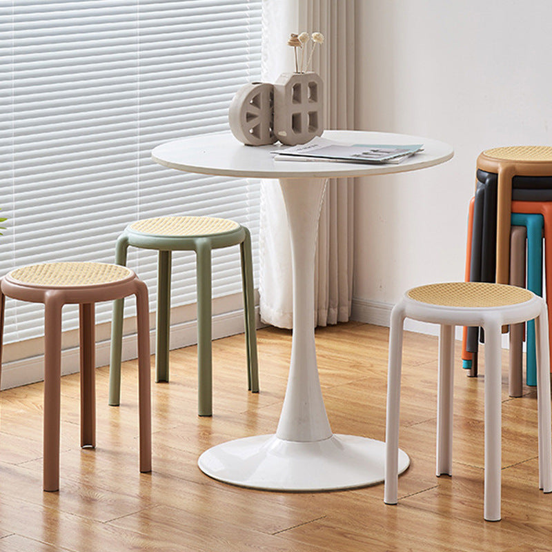 Minimalist Round Steel Base Coffee Table