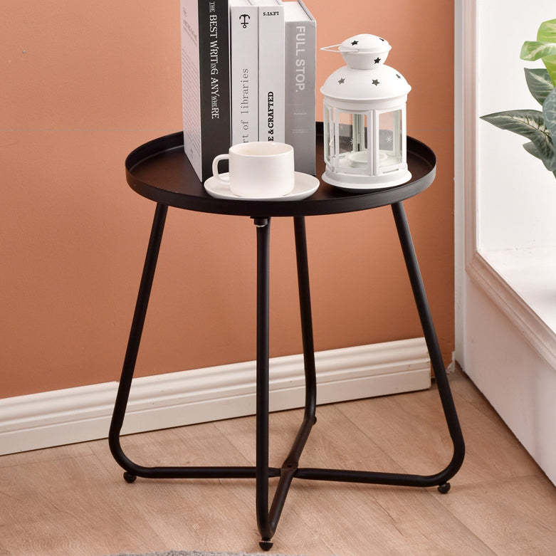 Minimalist Round X-Base Coffee Table