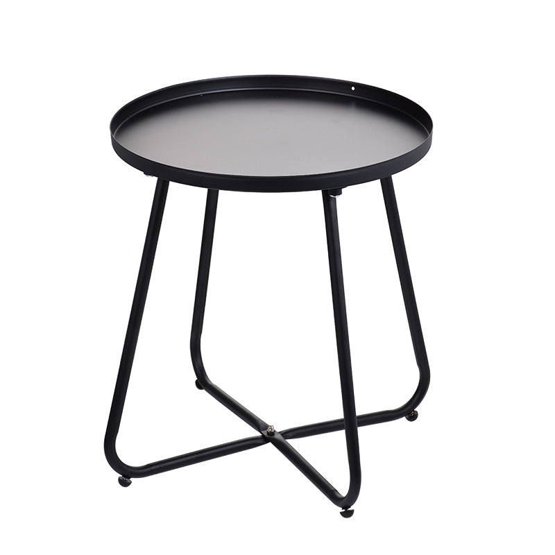 Minimalist Round X-Base Coffee Table