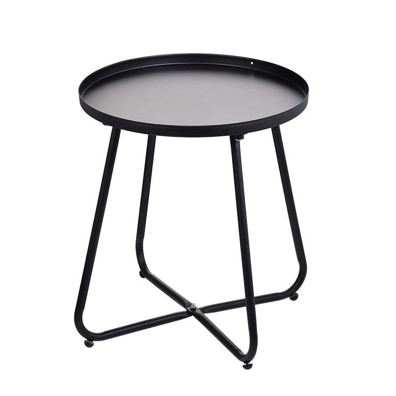 Minimalist Round X-Base Coffee Table