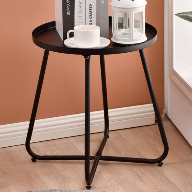 Minimalist Round X-Base Coffee Table
