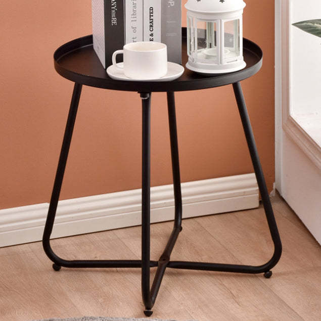 Minimalist Round X-Base Coffee Table