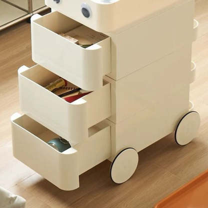Minimalist Steel 2/3-Drawer Side Table