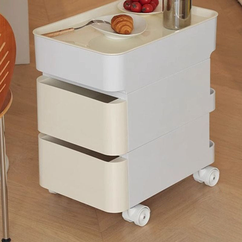 Minimalist Steel 2/3-Drawer Side Table