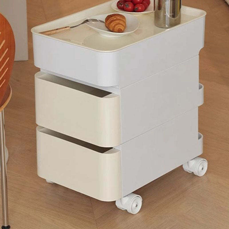 Minimalist Steel 2/3-Drawer Side Table