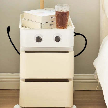 Minimalist Steel 2/3-Drawer Side Table