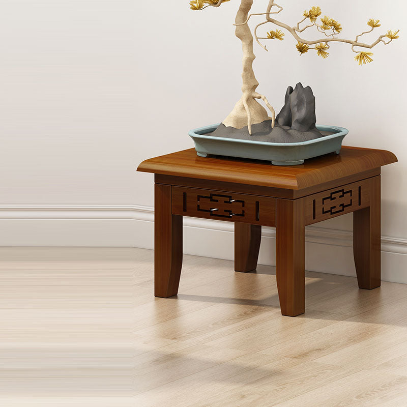 Chinese Carved Solid Wood Side Table