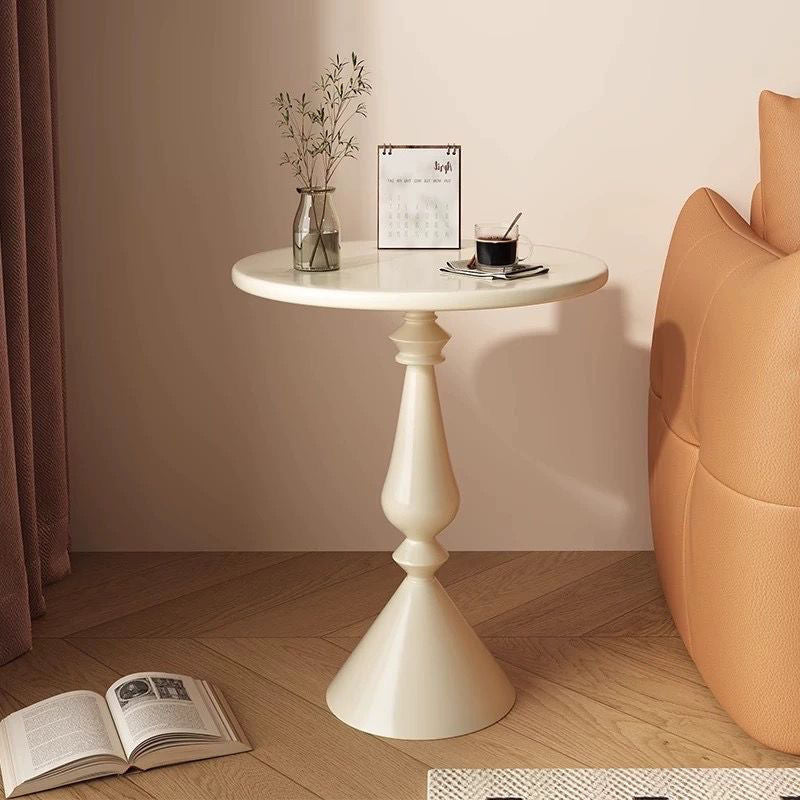 Minimalist Round Cylinder Cone Iron Side Table