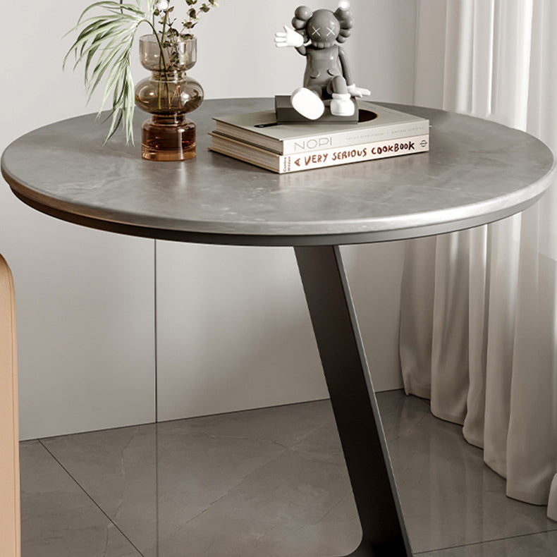 L-Shape Marble Steel Side Table — White