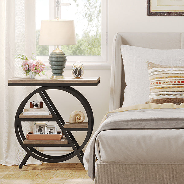 Vintage Metal 4-Tray Side Table