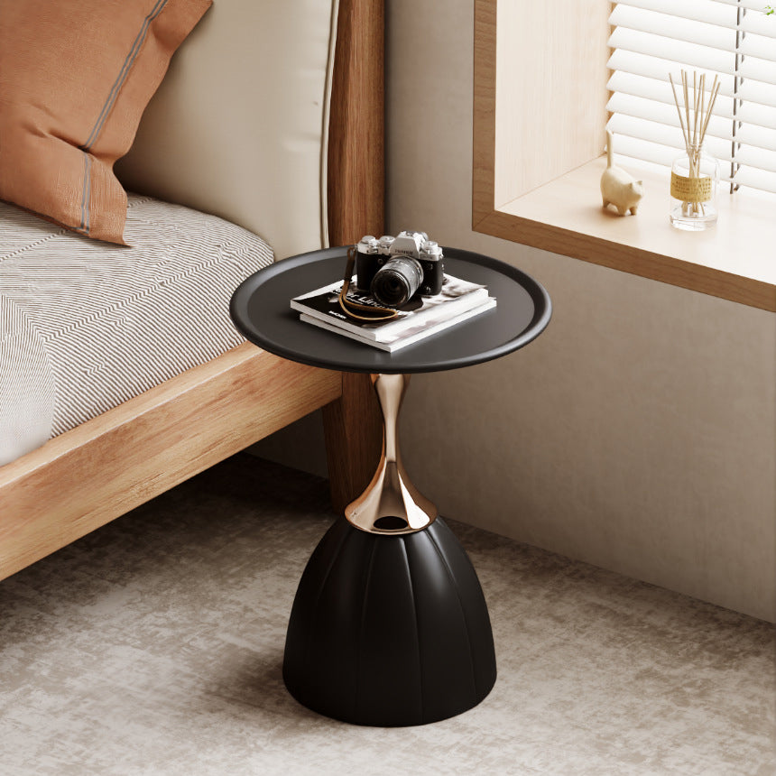 Scandinavian Lotus Stainless Steel Side Table