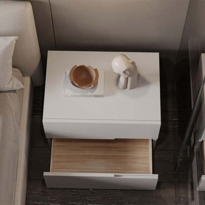 Minimalist Solid Wood 2-Drawer Nightstand