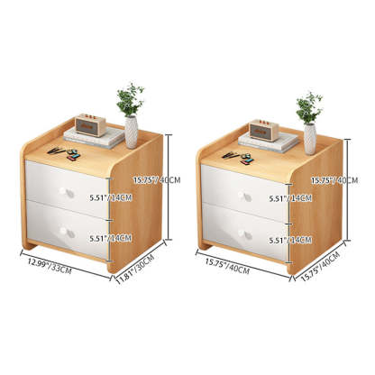 Scandinavian 2/3-Drawer Nightstand — 2