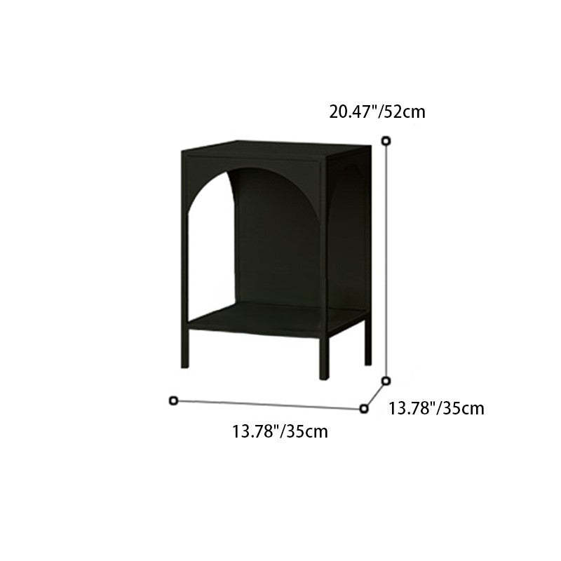 Contemporary Iron Nightstand — Green