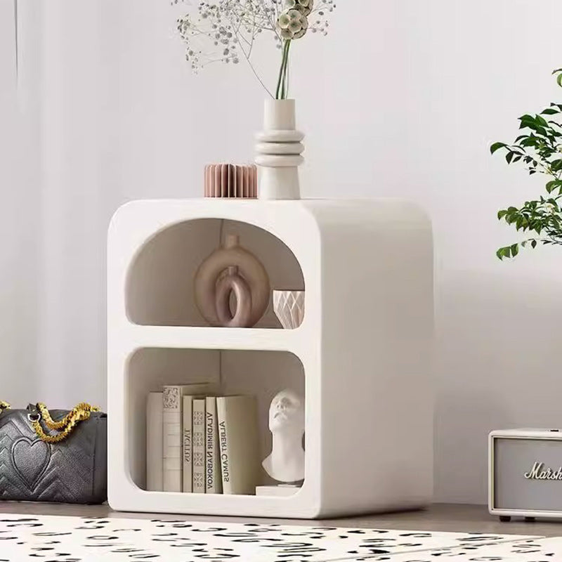 Minimalist 3-tier arched nightstands in wood