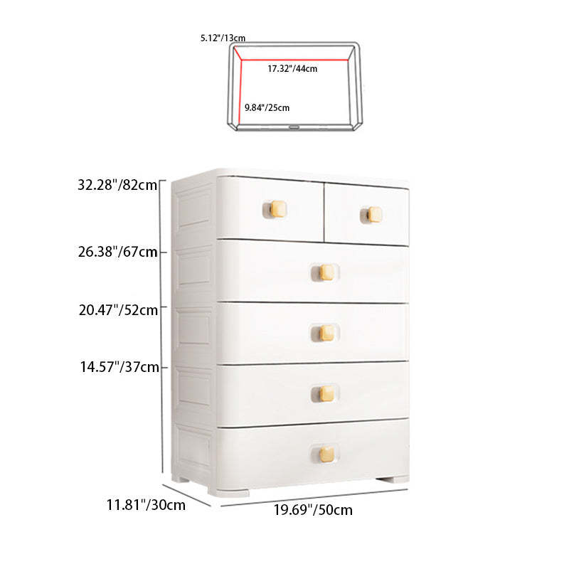 Minimalist 5-Drawer Nightstand