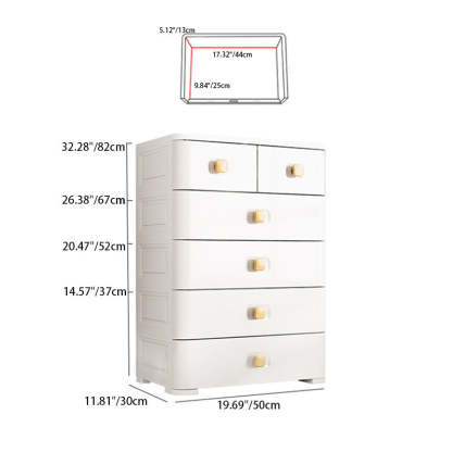 Minimalist 5-Drawer Nightstand