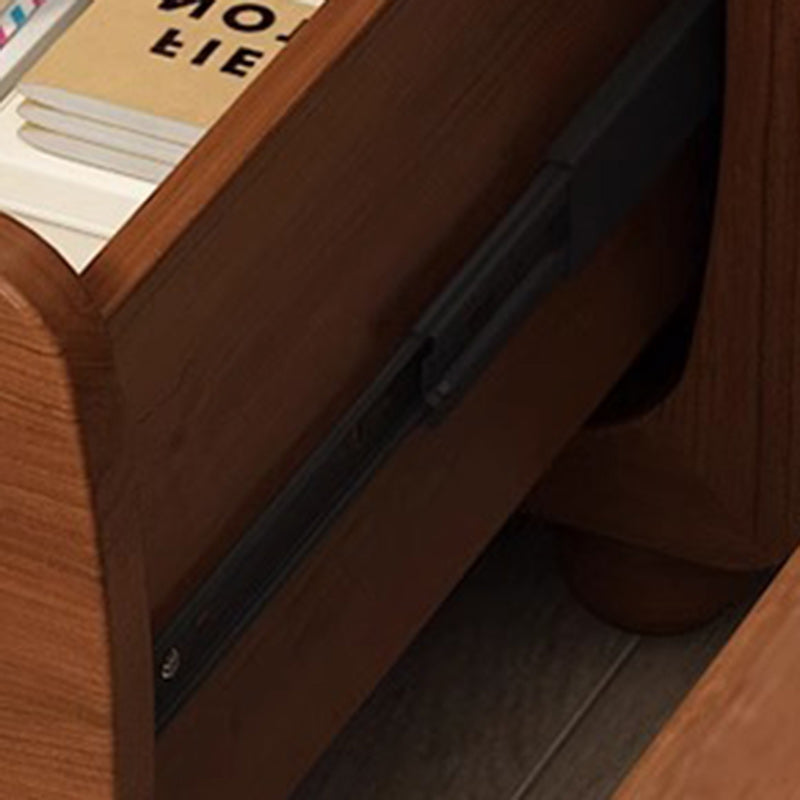 Chinese Solid Wood 1/2-Drawer Nightstand