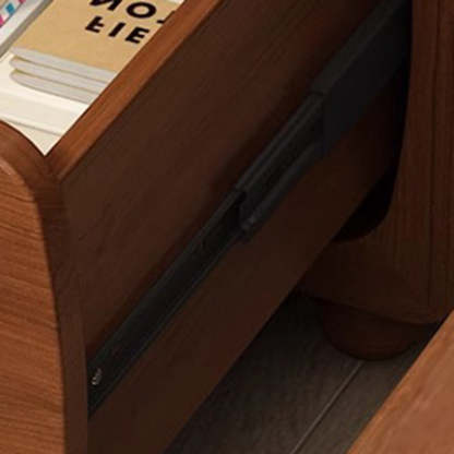 Chinese Solid Wood 1/2-Drawer Nightstand