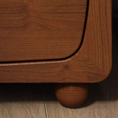 Chinese Solid Wood 1/2-Drawer Nightstand