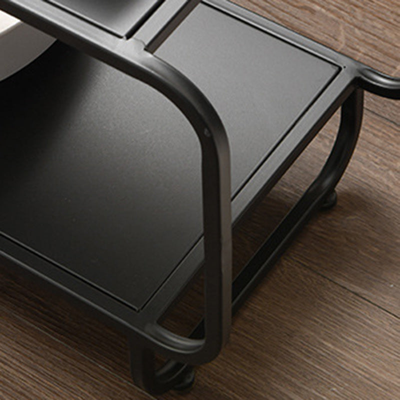 Scandinavian Iron 3-Tier Side Table
