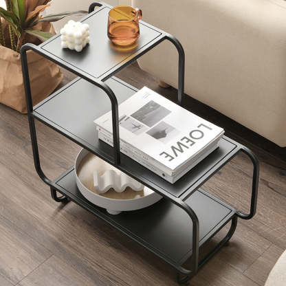 Scandinavian Iron 3-Tier Side Table