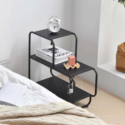 Scandinavian Iron 3-Tier Side Table